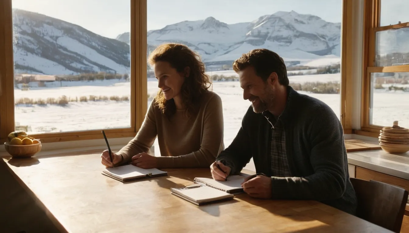Homeowner reviewing written quotes at the kitchen table