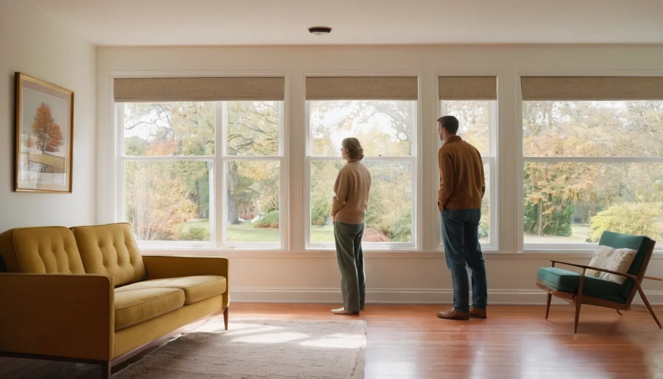 Homeowner and a window provider checking a new window in a Minneapolis home